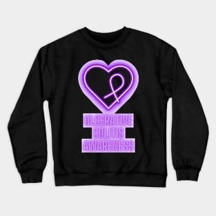 Neon Purple Ulcerative Colitis 2 Crewneck Sweatshirt